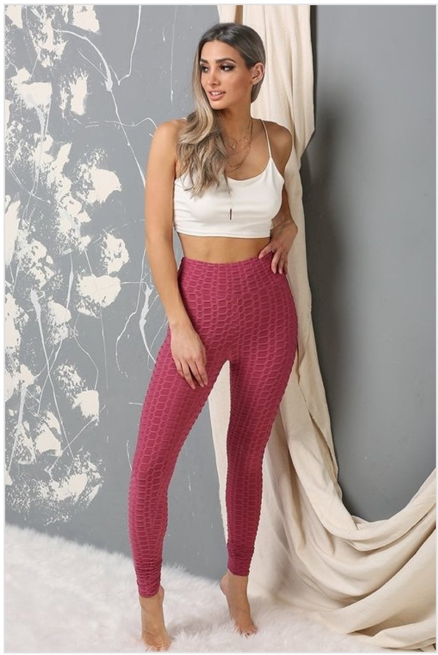 Textured leggings hotsell